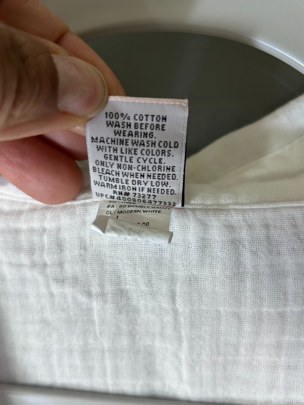 Women's S.O. 100% Cotton Wide-Leg Pant Suit (Size Large) — White - Picture 2 of 16